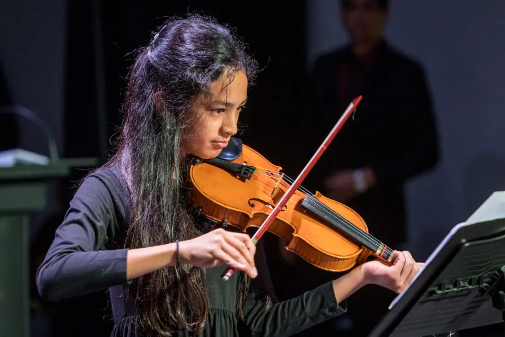 Student Performing Viola in Pearland