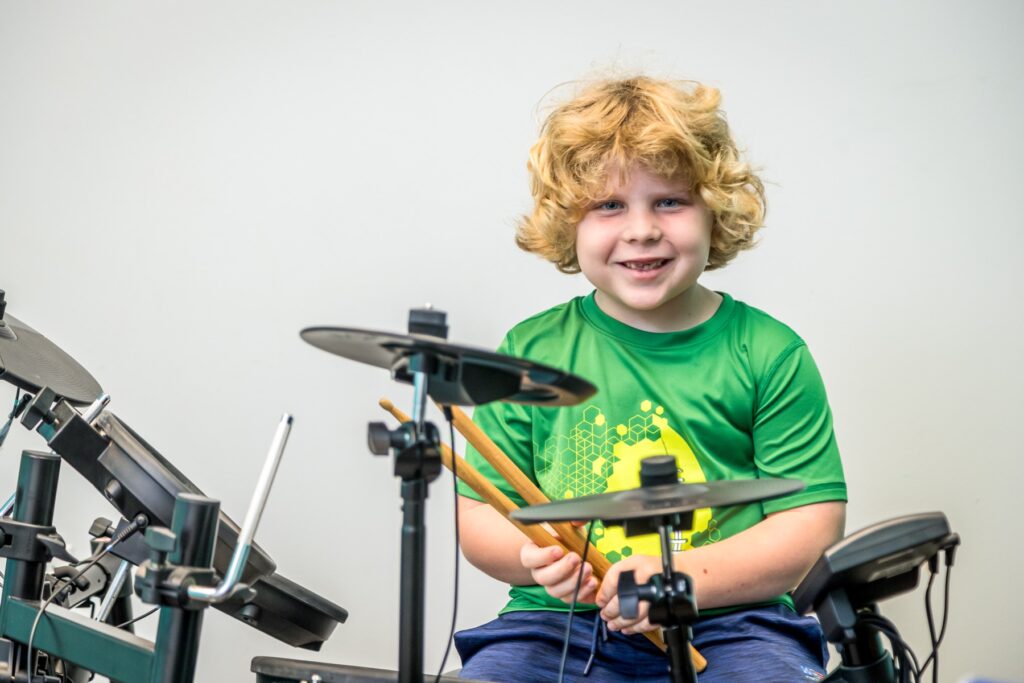 Young Drum Student